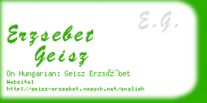 erzsebet geisz business card